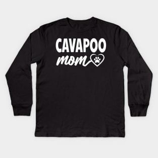 Cavapoo Mom Kids Long Sleeve T-Shirt